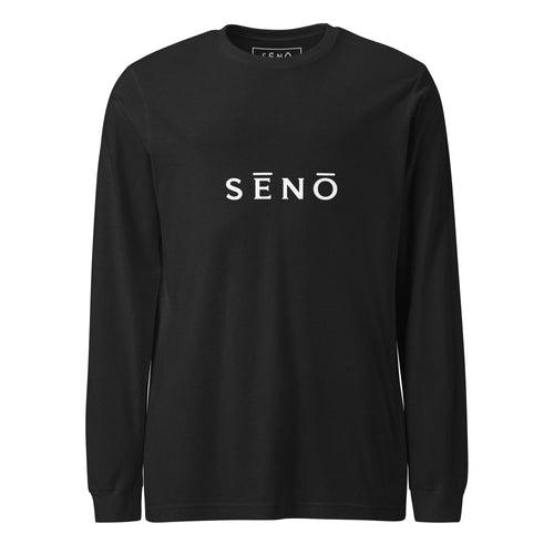 Black Heather SĒNŌ Drift Long-Sleeve – front view